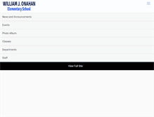 Tablet Screenshot of onahanschool.org